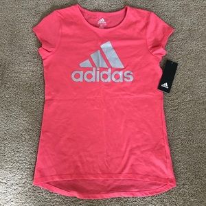 Girls Pink Adidas T-shirt